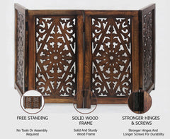 IRONGATE free-standing gate shown in living room setup for easy placement.