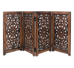 IRONGATE wooden foldable gate assembly showing sturdy four-panel construction for convenient room separation.
