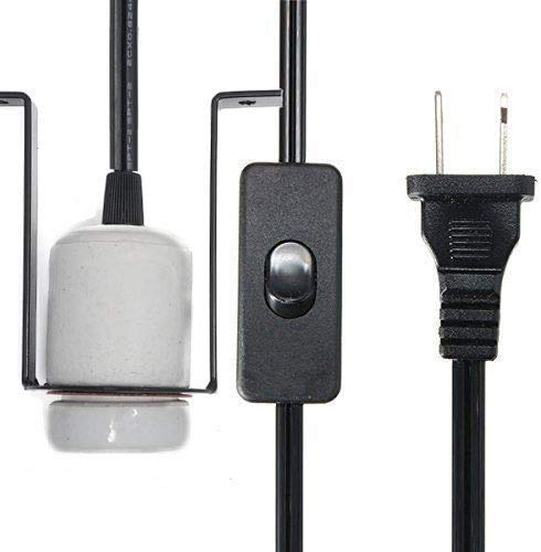 iRuiZhe reptile heat lamp holder supports bulbs up to 300W, bulb not included.