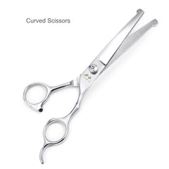 iSeaFly 5.3-inch straight scissors precision trimming for paws, noses, and tiny areas.