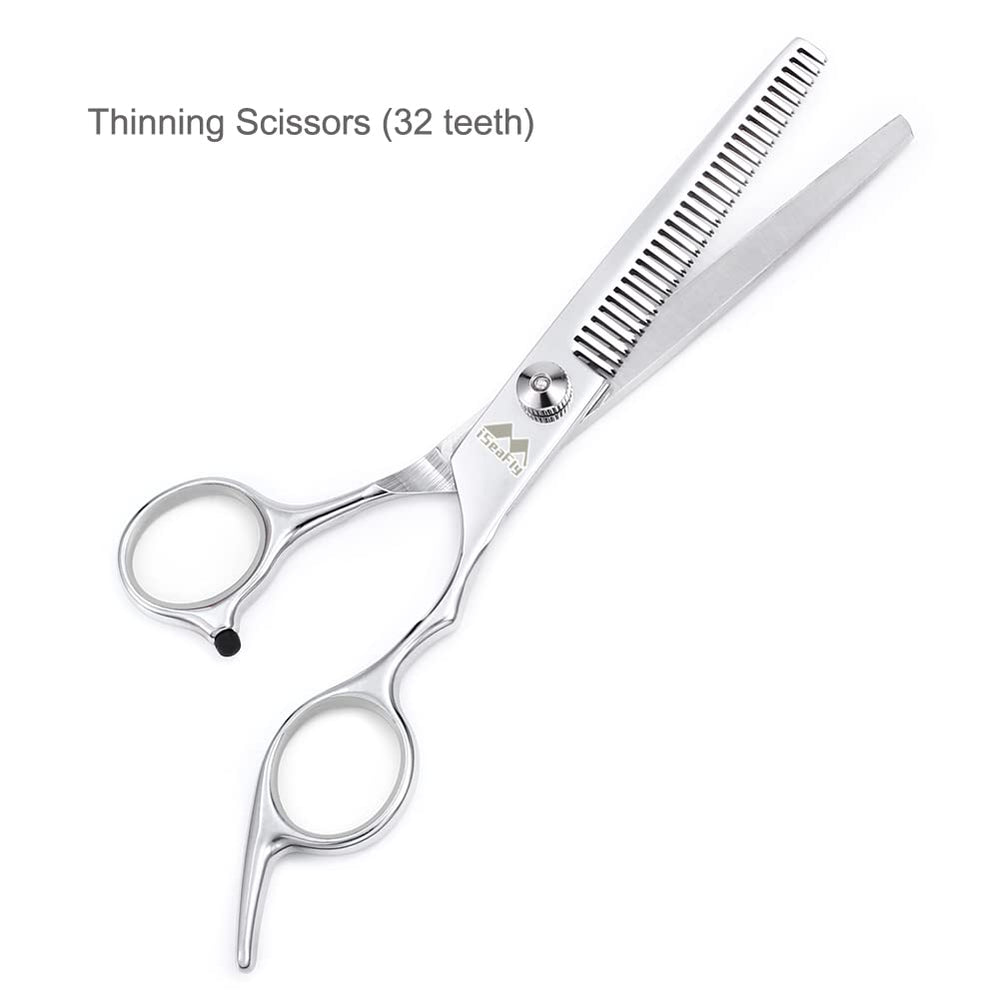 iSeaFly straight scissors deliver clean trimming for body and face with durable stainless steel.
