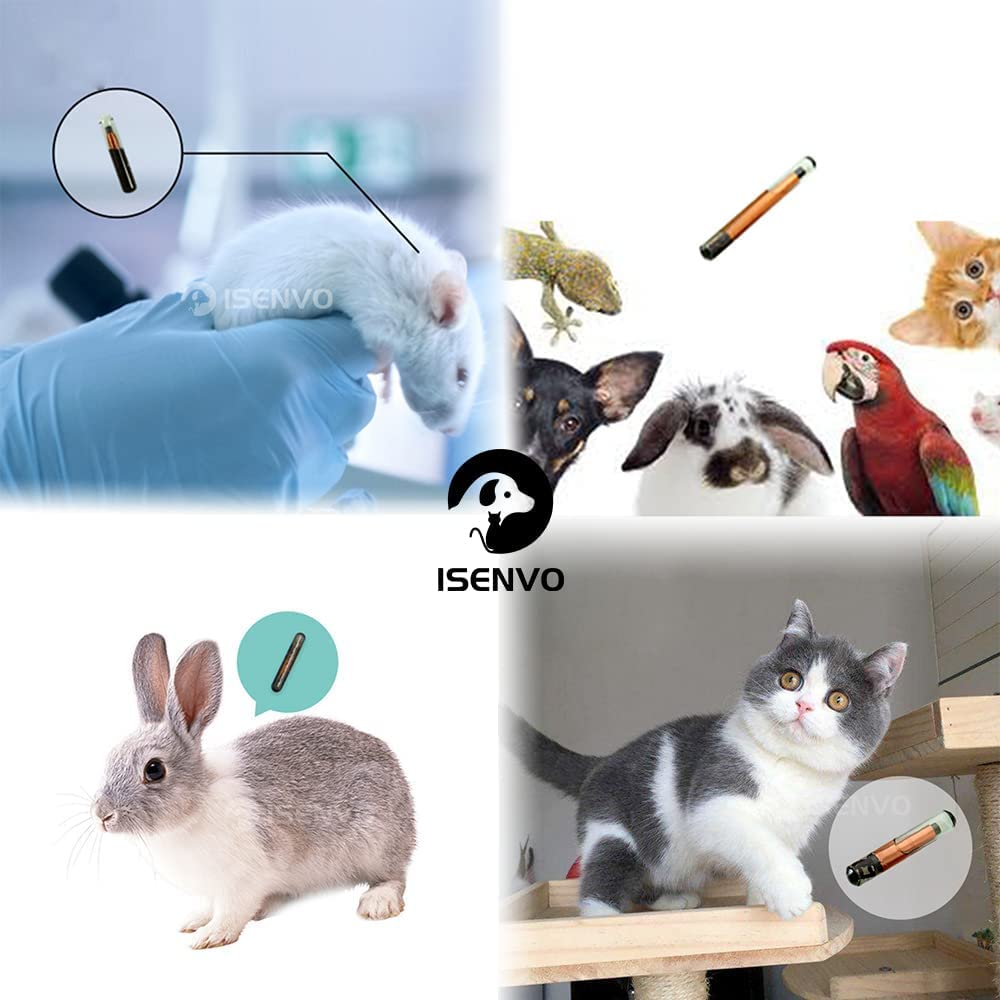 ISENVO ICAR-certified microchip for reliable pet identification.