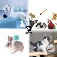 ISENVO ICAR-certified microchip for reliable pet identification.