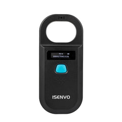 ISENVO Pet Microchip Scanner front view for quick ID reading and recovery.