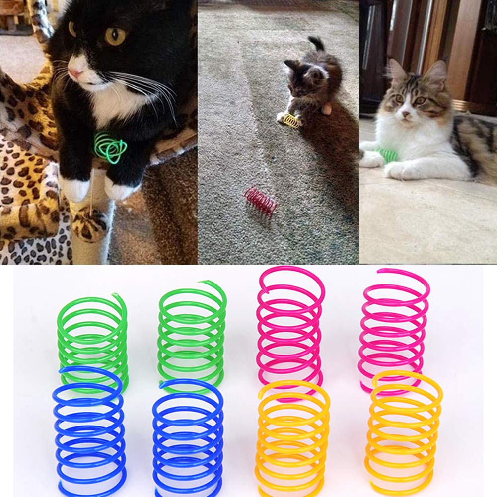 ISMARTEN Cat Spring Toy non-toxic materials ensure safe indoor use.