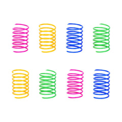 ISMARTEN Cat Spring Toy Pack 60 for entertaining kittens with safe, colorful springs.