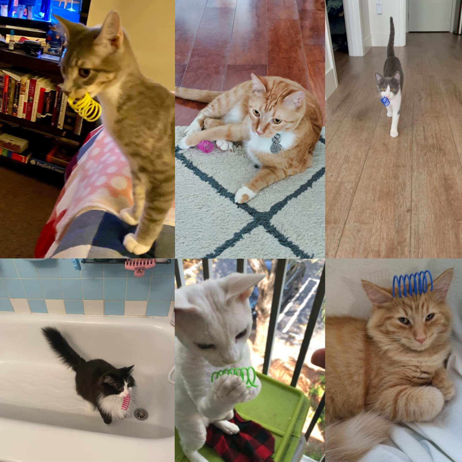 ISMARTEN durable-springs-construction: sturdy design withstands energetic kitten play.