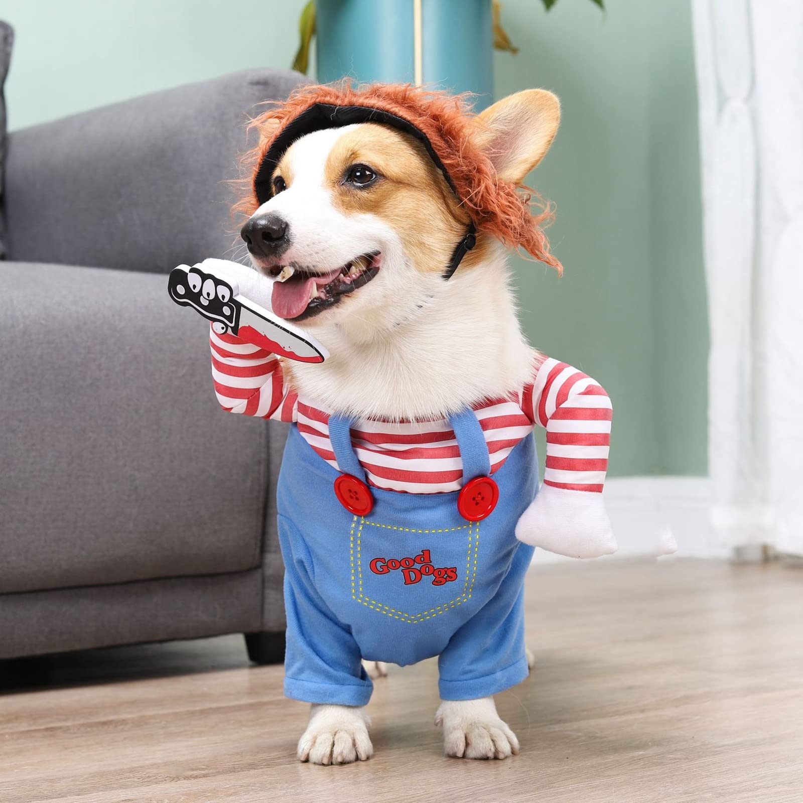 ISMARTEN Deadly Doll Costume holiday-ready look for festive photos.