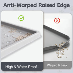 ISSEVE litter mat catching litter in action for cleaner floors