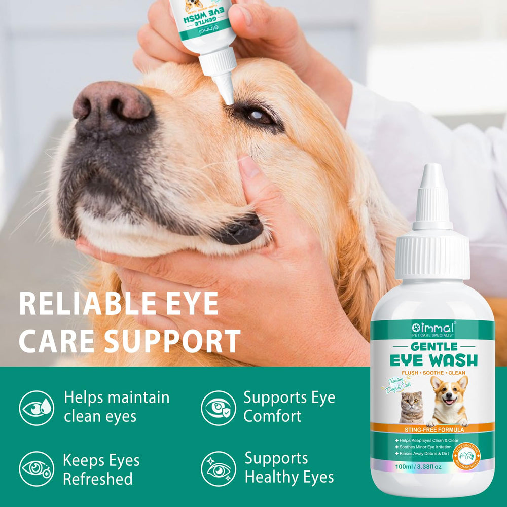 ISUNRISE cat tear-stain cleaner close-up shows stain reduction potential.