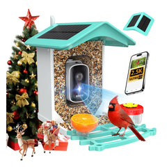 isYoung Smart Bird Feeder camera front view for immersive backyard wildlife monitoring