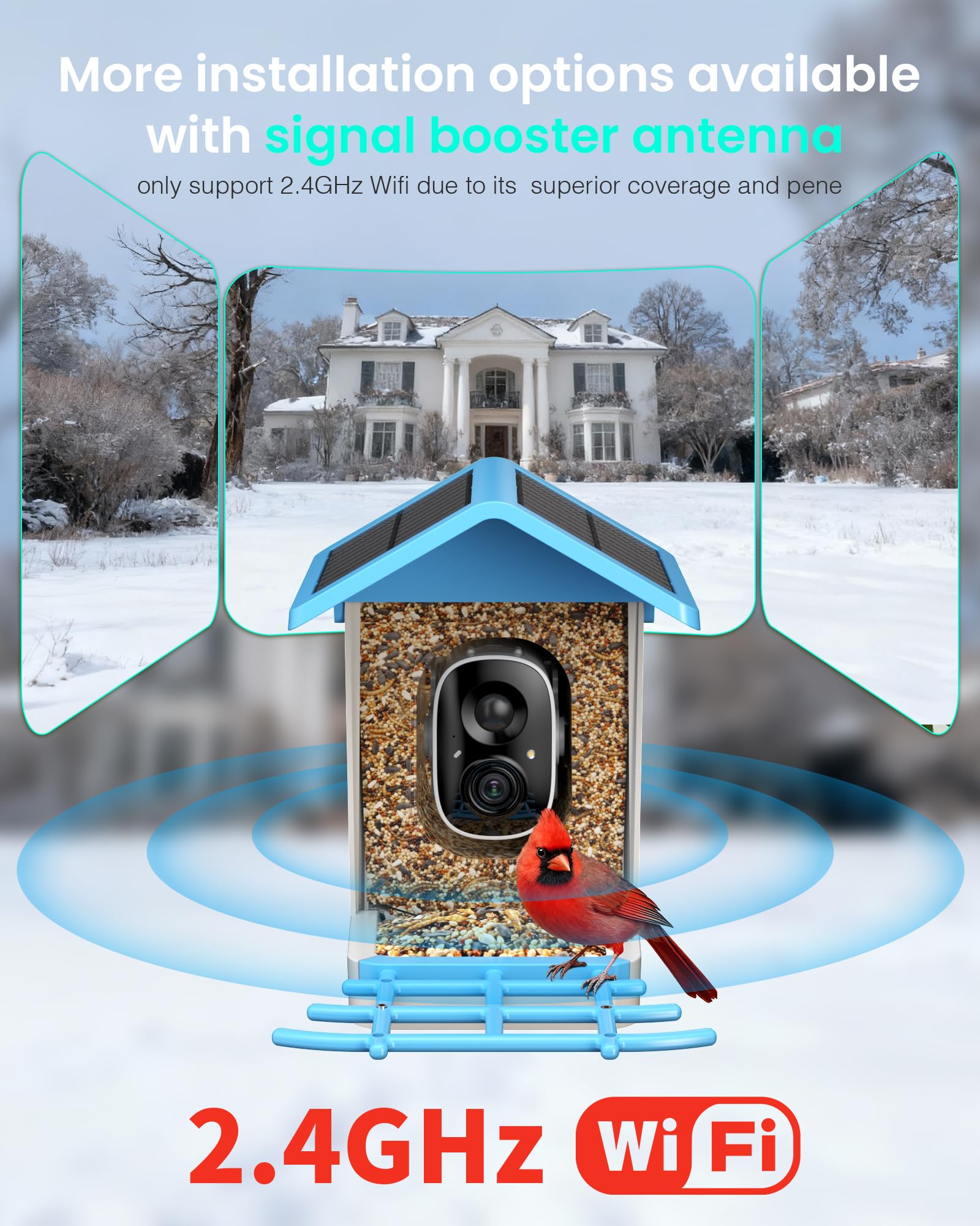 isyoung smart bird feeder family-sharing features enable multi-user viewing and quick sharing