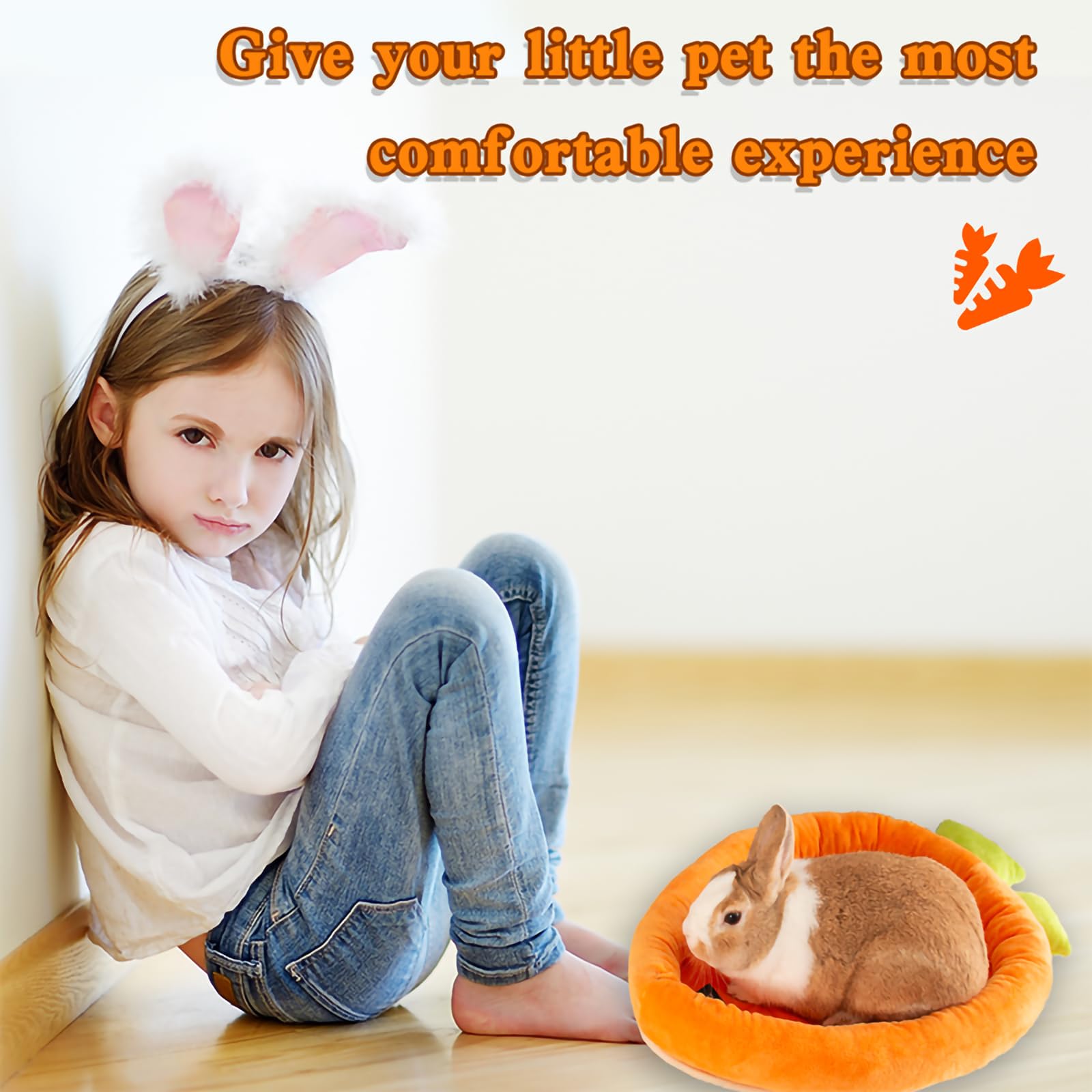 ITANDME Bunny Bed anti-slip base keeps bed in place during play.