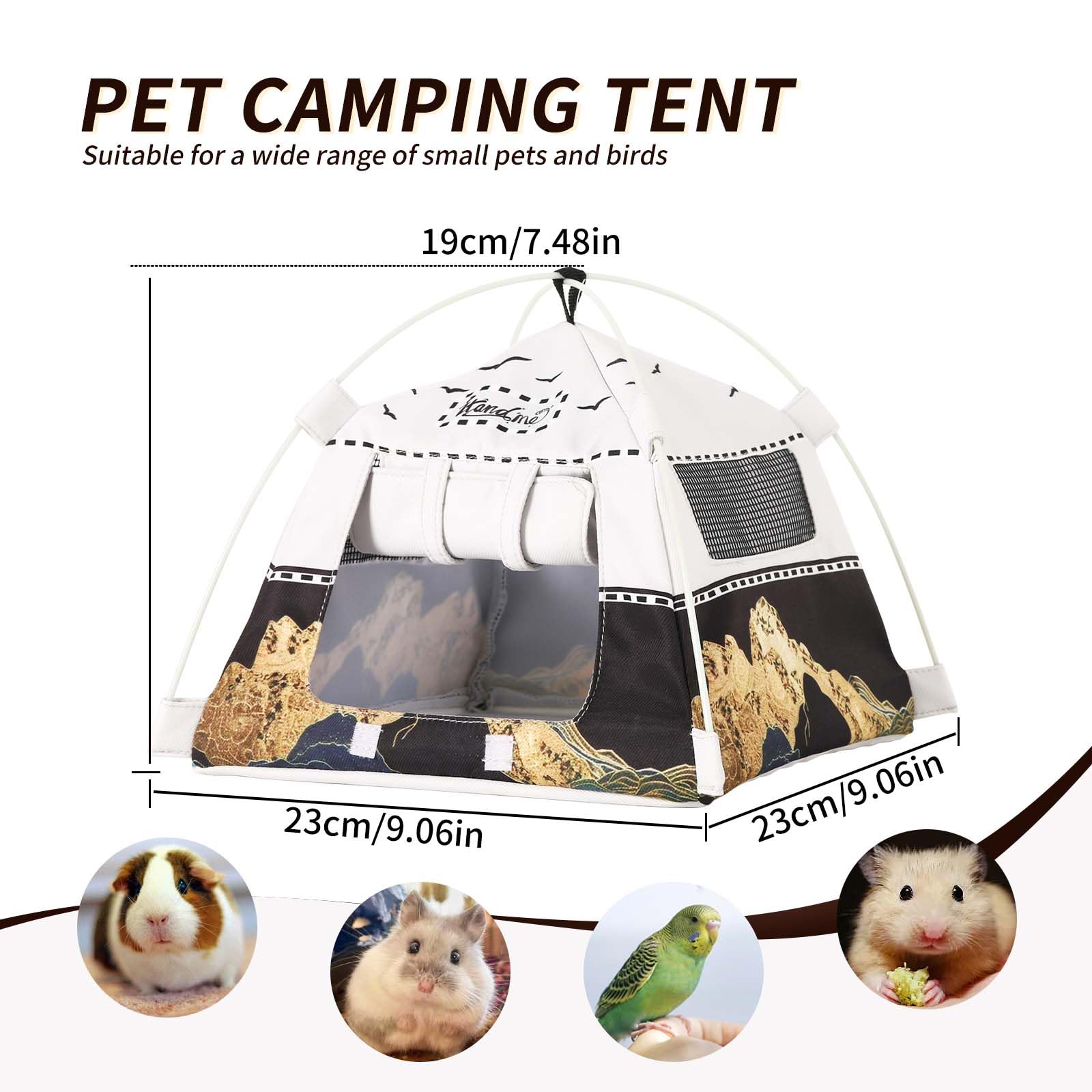 ITANDME hamster cage attachment fixed curtains shows secure, easy-to-use setup.