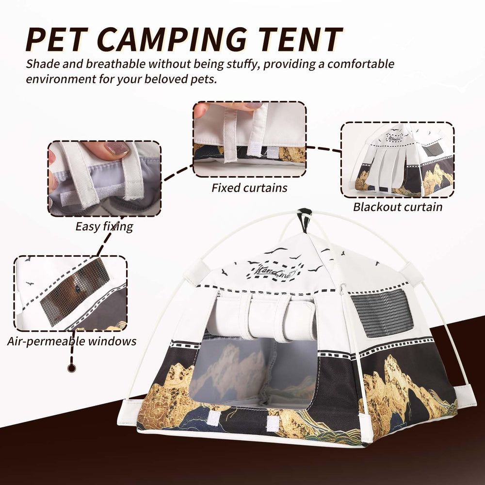 ITANDME small pet shelter universal fit demonstrates versatile use in cages or playpens.