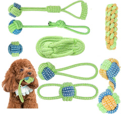 itismungo dog rope toy ball for fetch and teething relief