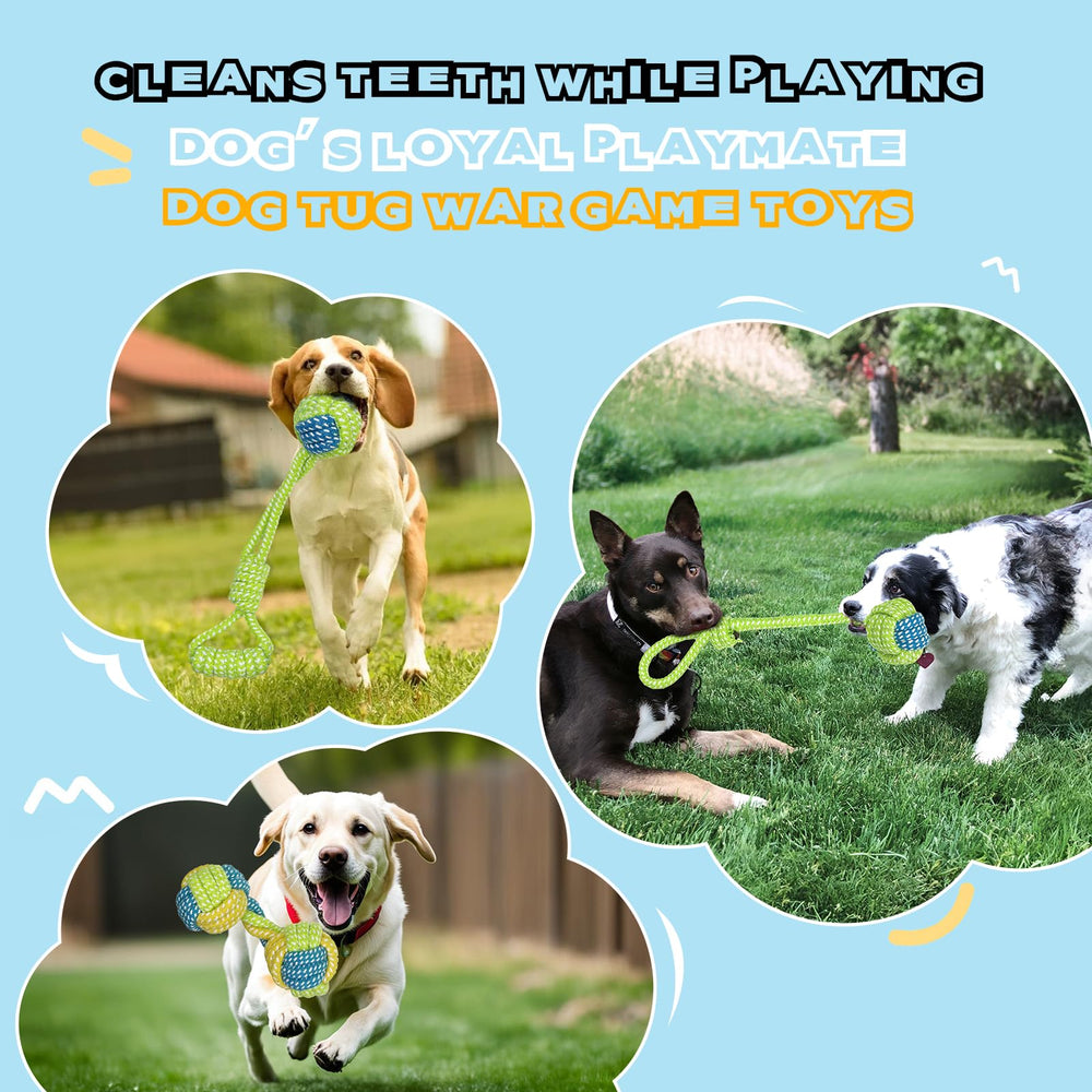 itismungo dog rope toy variety pack for versatile entertainment and dental play