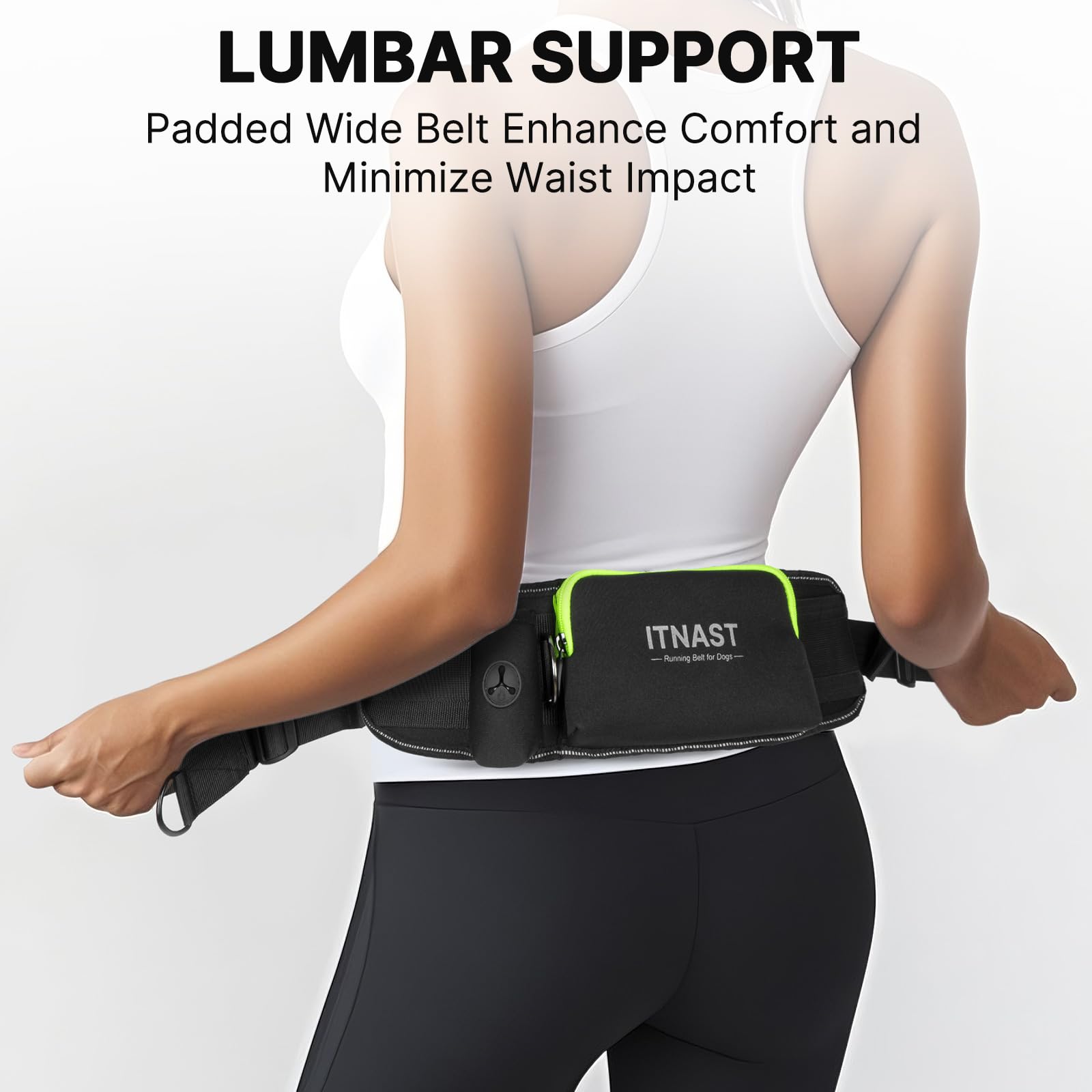 ITNAST hands free leash detachable bungee for flexible mode switching