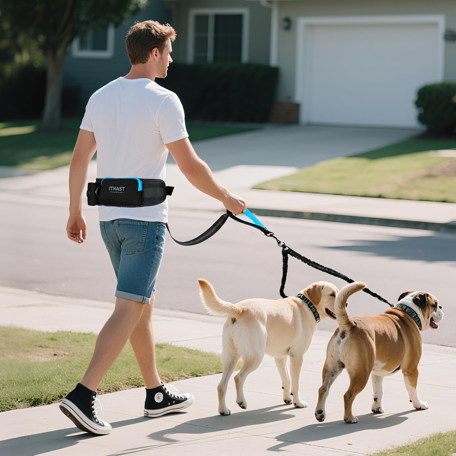 ITNAST utility-belt-with-storage for treats, bags, phone, and keys at hand