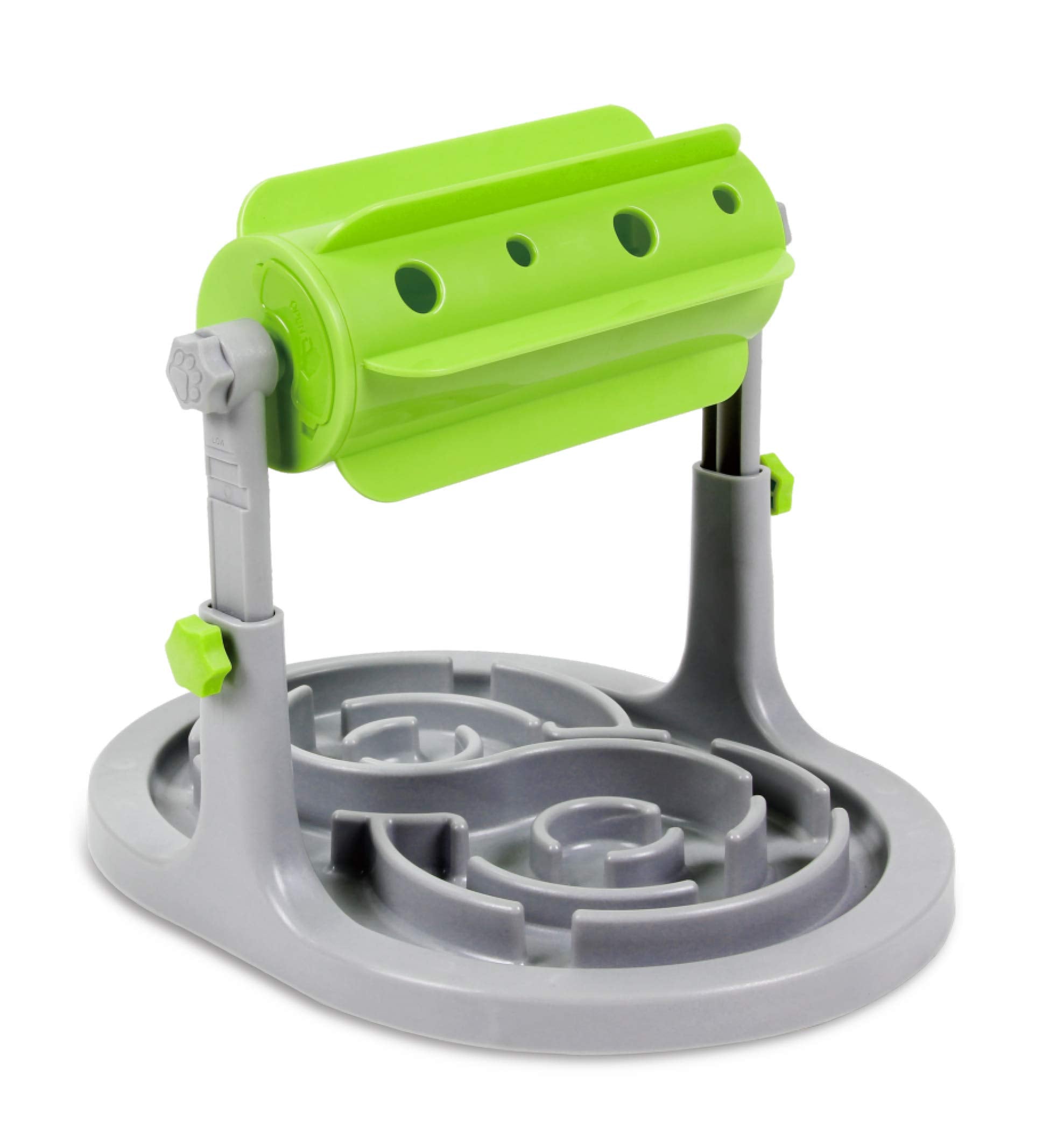 Ito Rocky puzzle toy setup shows durable, non-toxic design for dogs and cats.