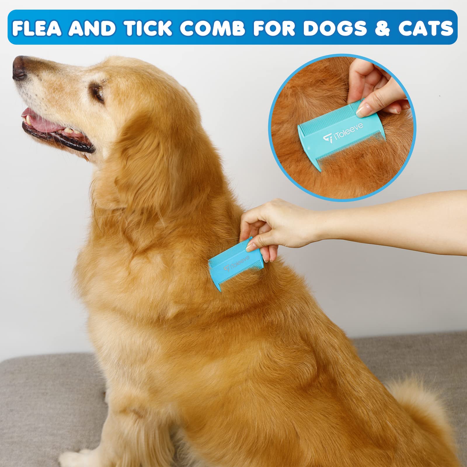 iToleeve Dual Flex Slicker Brush with ergonomic handle for easy grooming sessions
