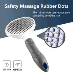 itPlus cat grooming brush skin-friendly-massage tips provide gentle brushing comfort.