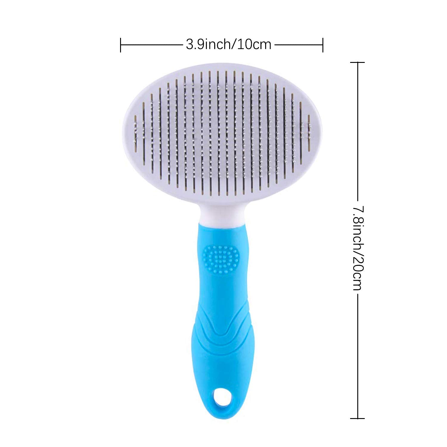 itPlus cat grooming brush stainless steel bristles for safe deshedding