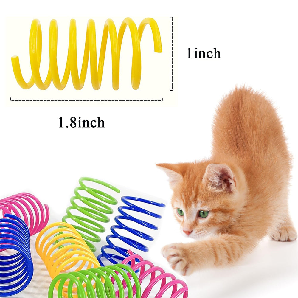 itPlus Cat Spring Toy biting-swatting promotes hunting like play with lively springs.