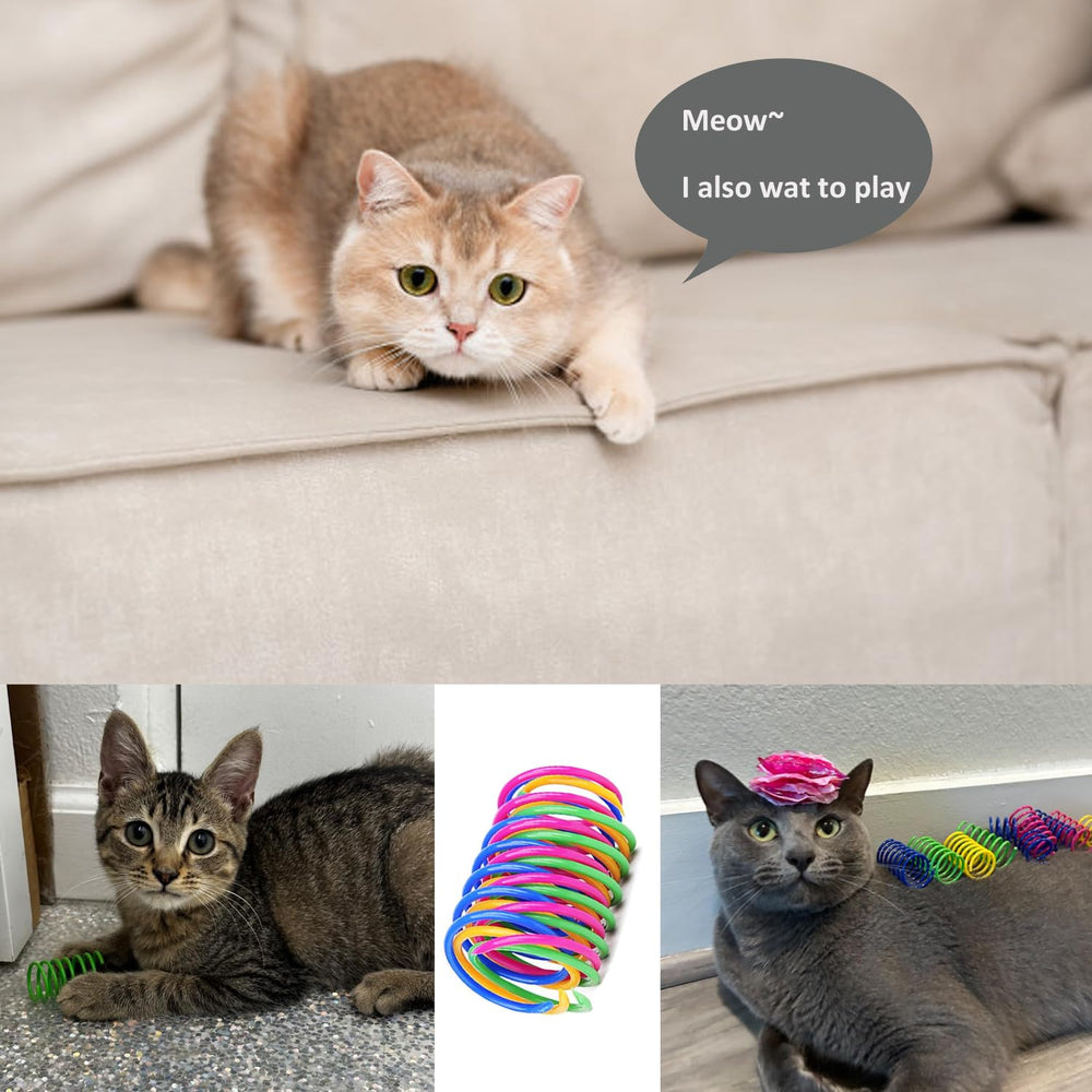 itPlus Cat Spring Toy kitten-entertainment boosts activity during indoor days.