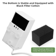 ITSCUTE D443 filter cotton included supports cleaner water and easier maintenance.