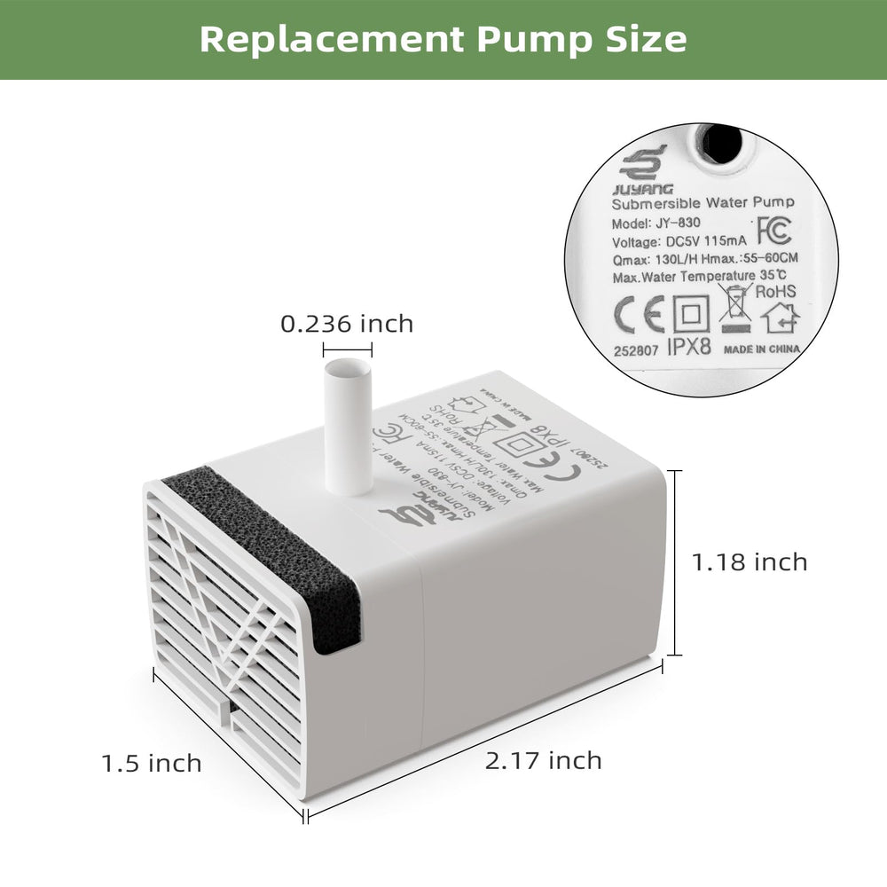 ITSCUTE JY-830 pump assembly demonstrates quick replacement for continuous hydration