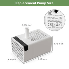 ITSCUTE JY-830 pump assembly demonstrates quick replacement for continuous hydration