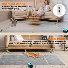 ITSHINY cat treadmill blue belt and motor with quiet operation detail