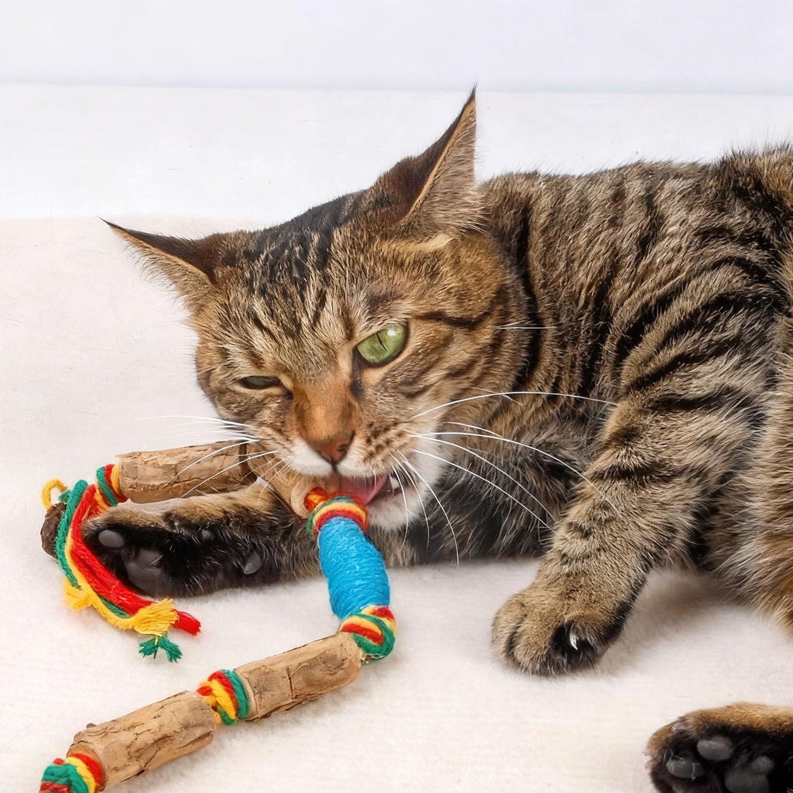 IUHKBH Kitten teething toy from IUHKBH Silvervine Sticks promoting safe chewing.