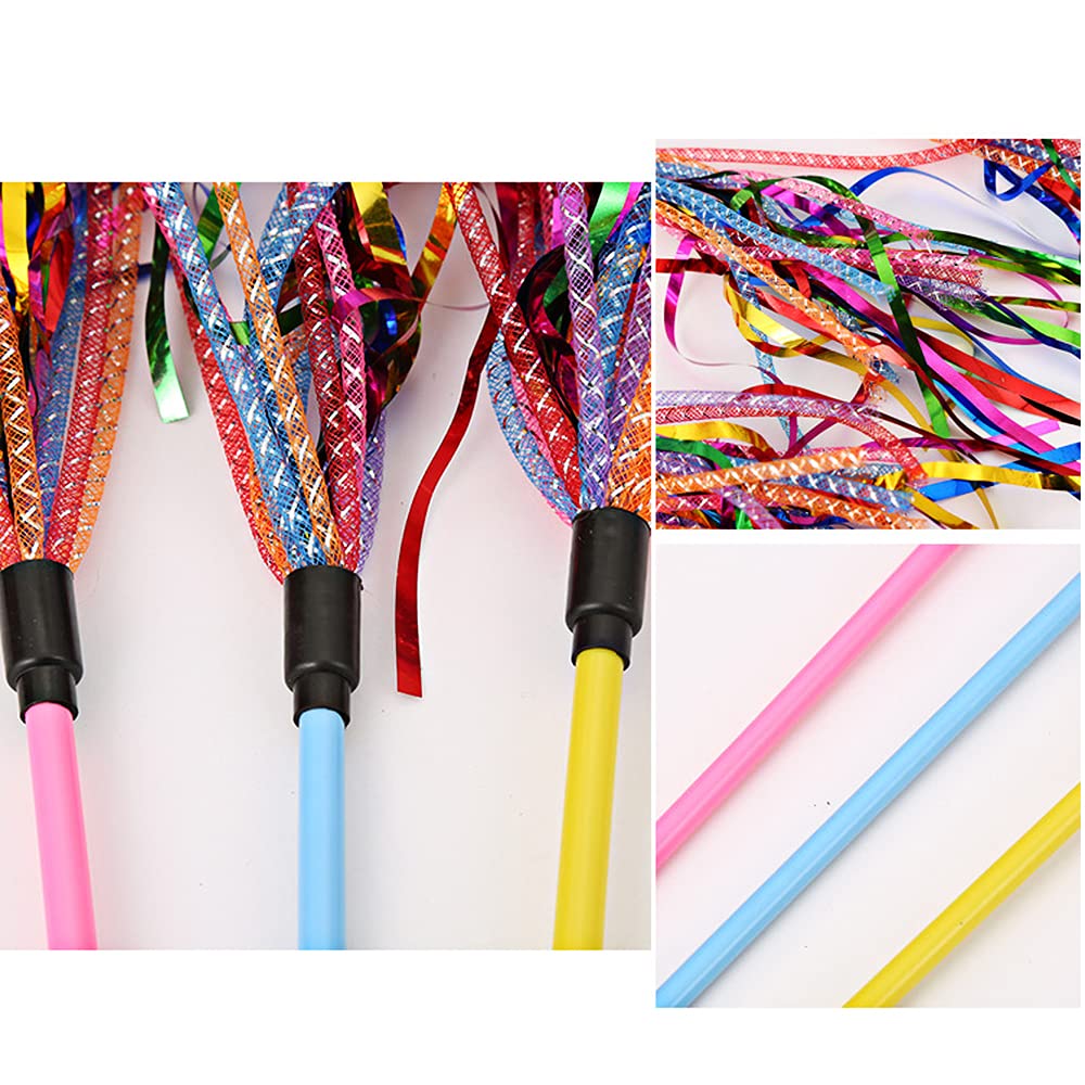 IUHKBH Tinsel Cat Wands unbreakable-rod design supports durable play.