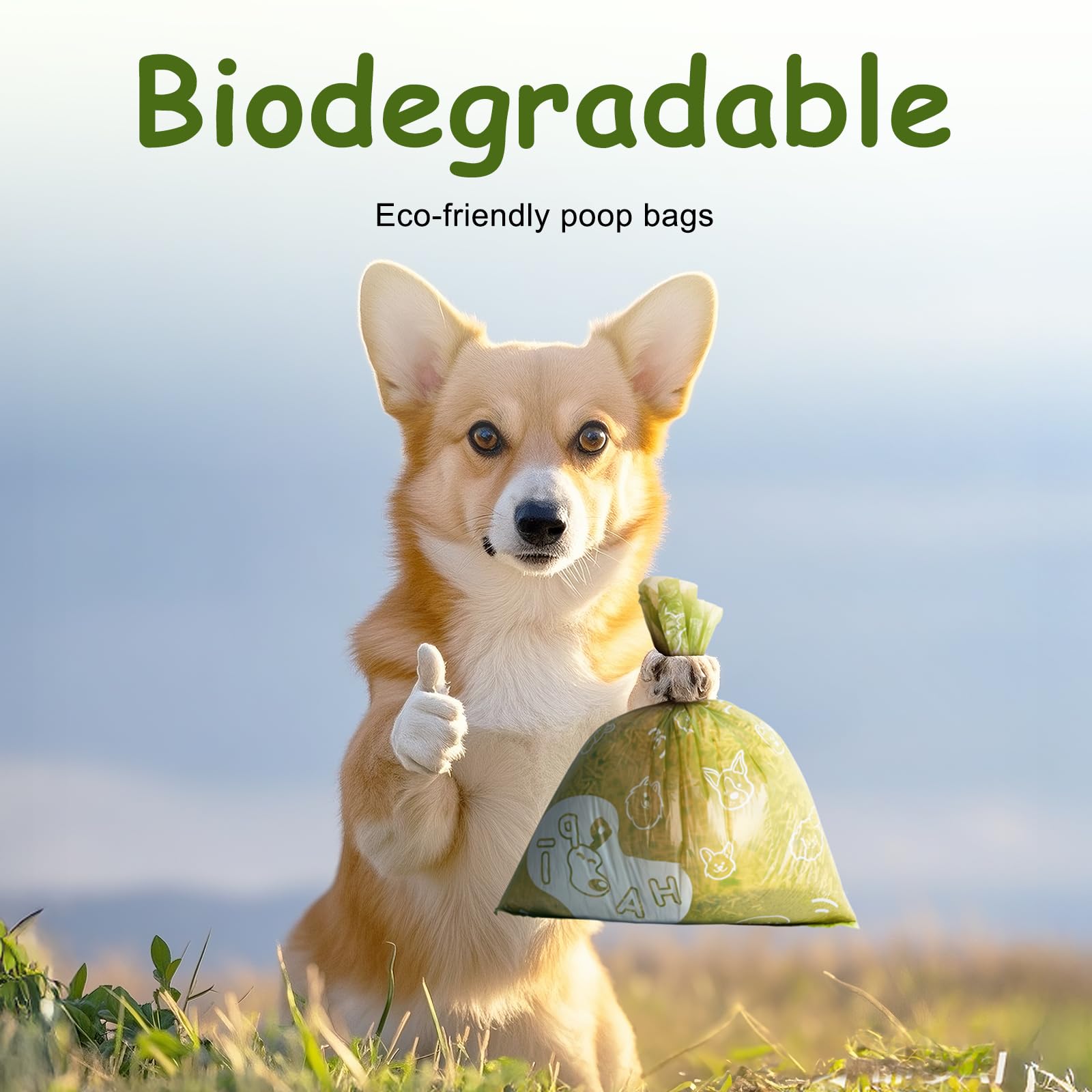 IUI poop bags fit standard leash dispensers for on-the-go use