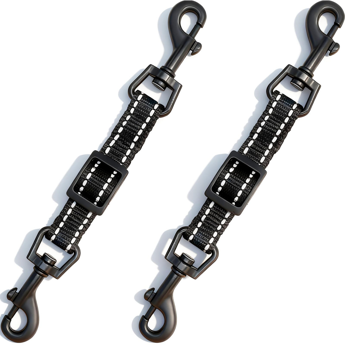 IVIA PET dog collar safety clip pair adjustable for growing dogs and training