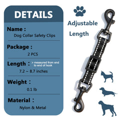 IVIA PET double-ended clasps provide secure, rotatable connection for harnesses and collars