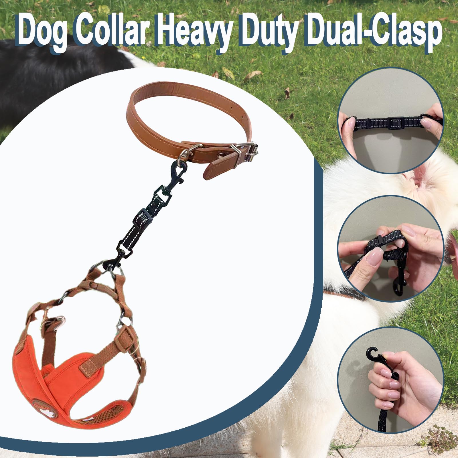 IVIA PET two-pack safety clips arrive ready for quick attachment during walks or hikes