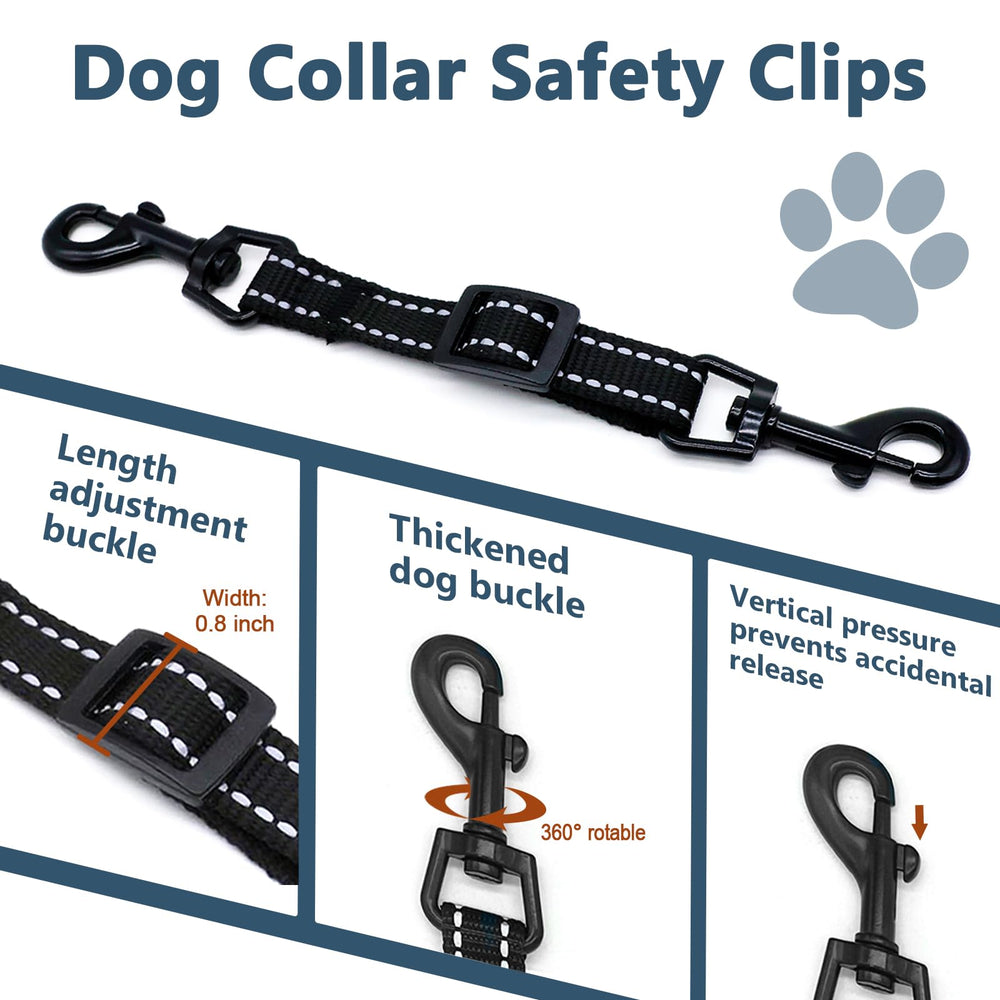 IVIA PET reflective nylon strap clip improves visibility during evening walks