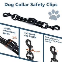 IVIA PET reflective nylon strap clip improves visibility during evening walks