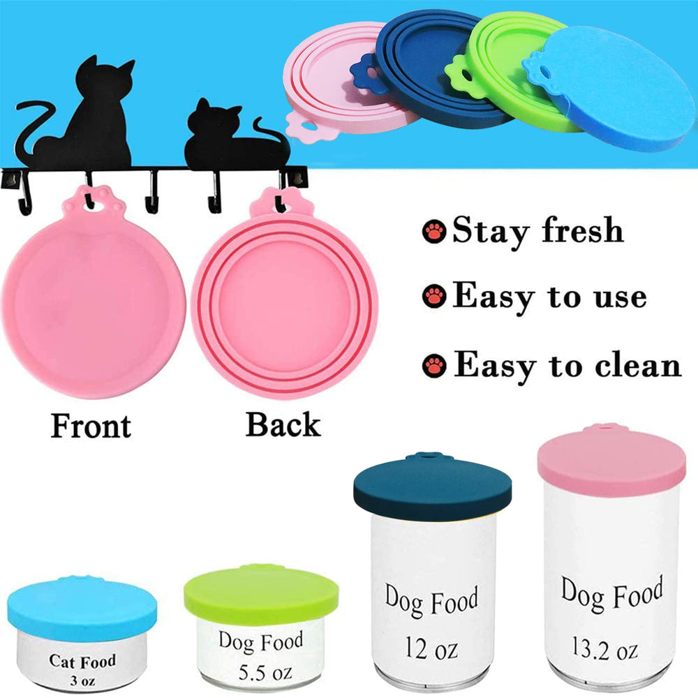 IVIA PET universal silicone can lids fit most dog and cat cans securely