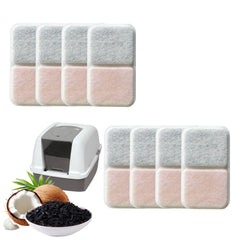 IVTCTV 8-pack replacement filters ready for litter box odor control.
