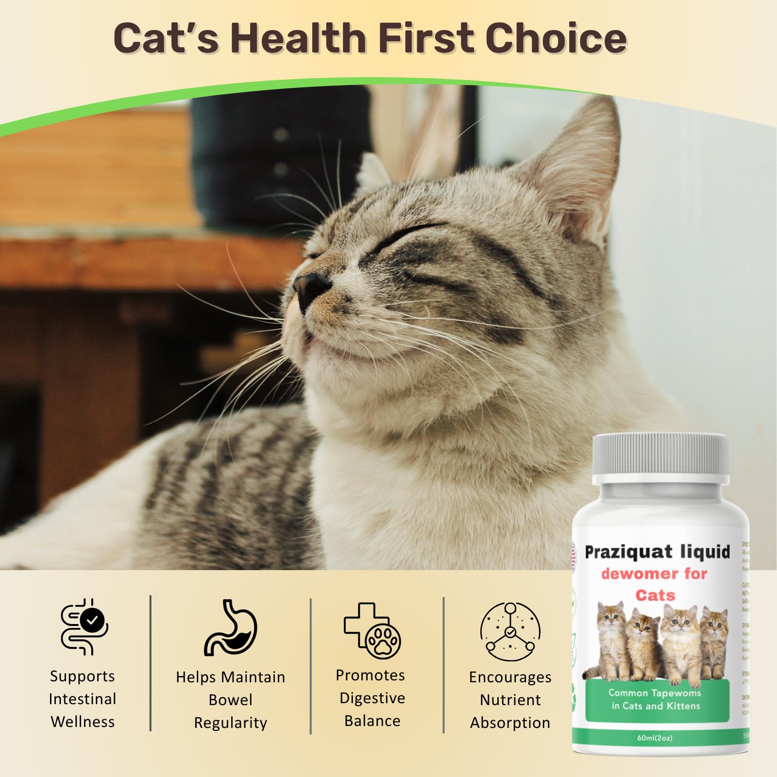 IVULTRA lvermect liquid image shows dosing with water for cats