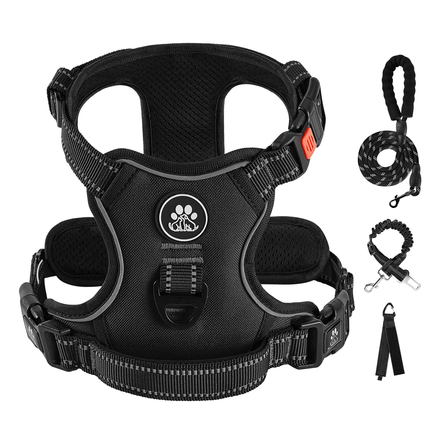 IVY&LANE no-pull harness front clip for improved leash control during walks