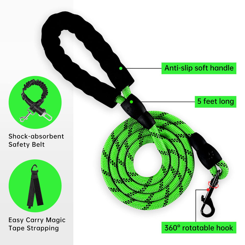 IVY&LANE No Pull Harness green side closeup with durable front clip