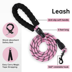 IVY&amp;LANE No Pull harness leash set showcases durable materials for daily walks.