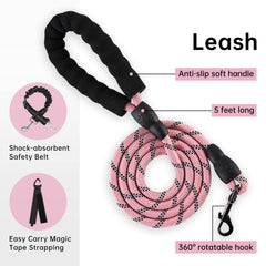 IVY&LANE No Pull Harness pink back clip provides straightforward daily control