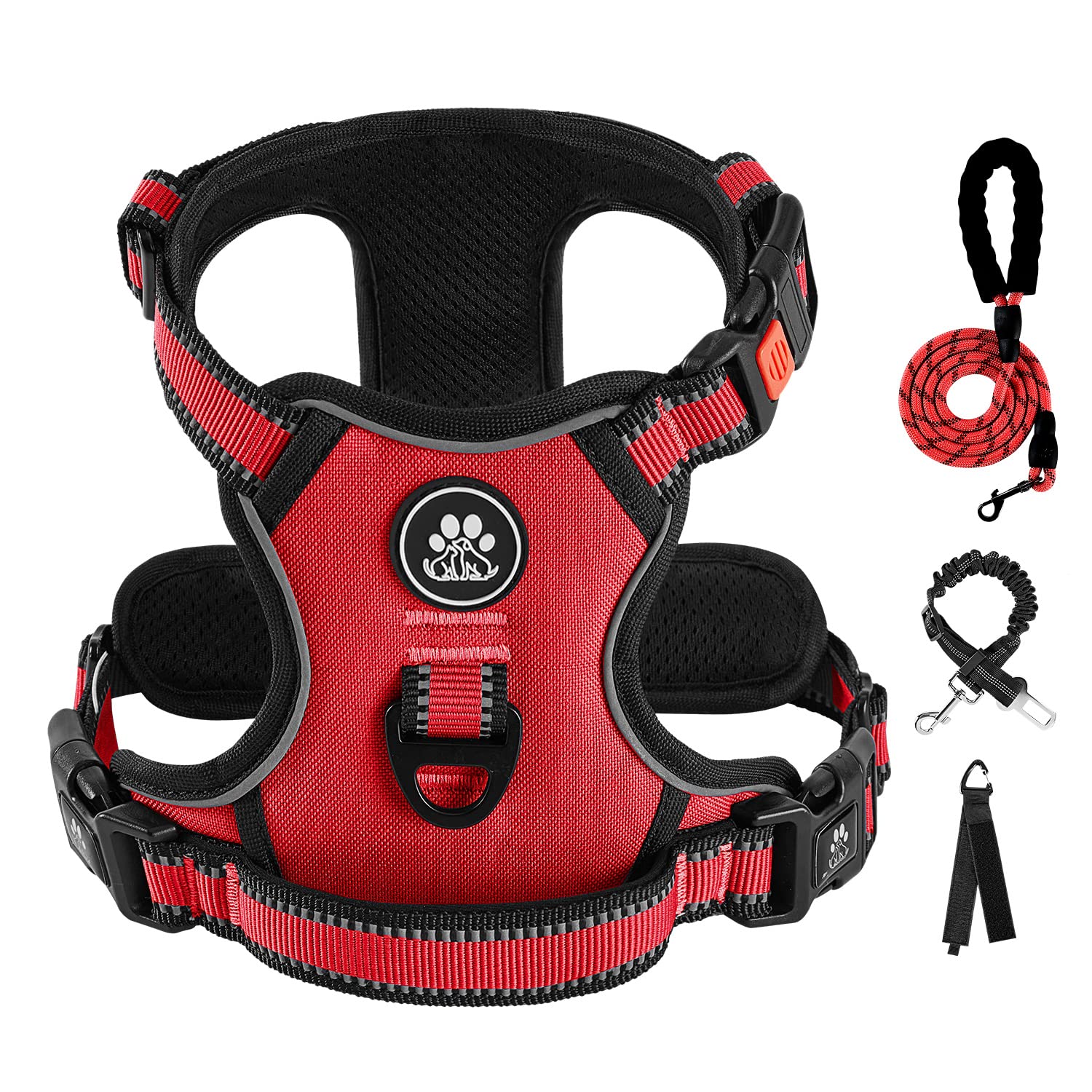 IVY&LANE No Pull Harness front clip for small dogs enables better control during walks.