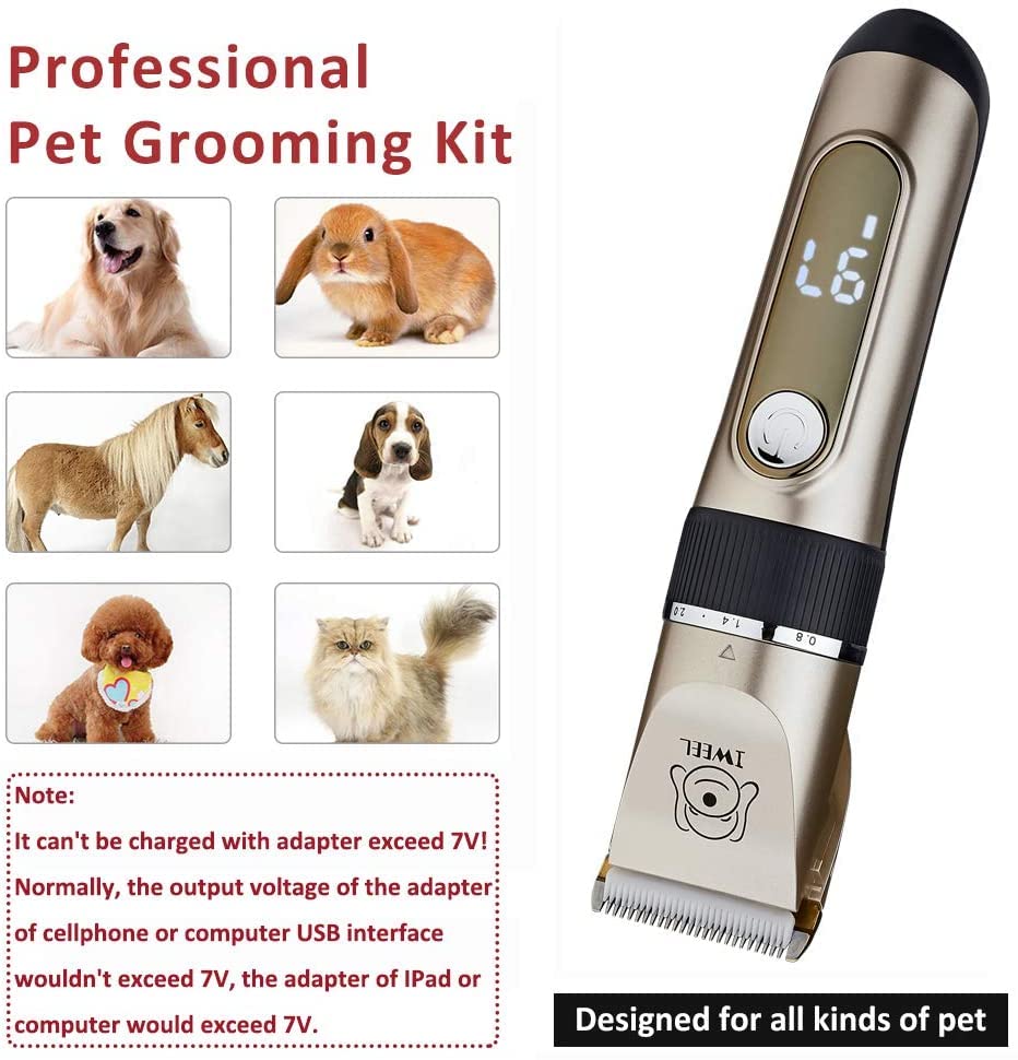 IWEEL dog clippers guide combs collection for consistent trimming lengths